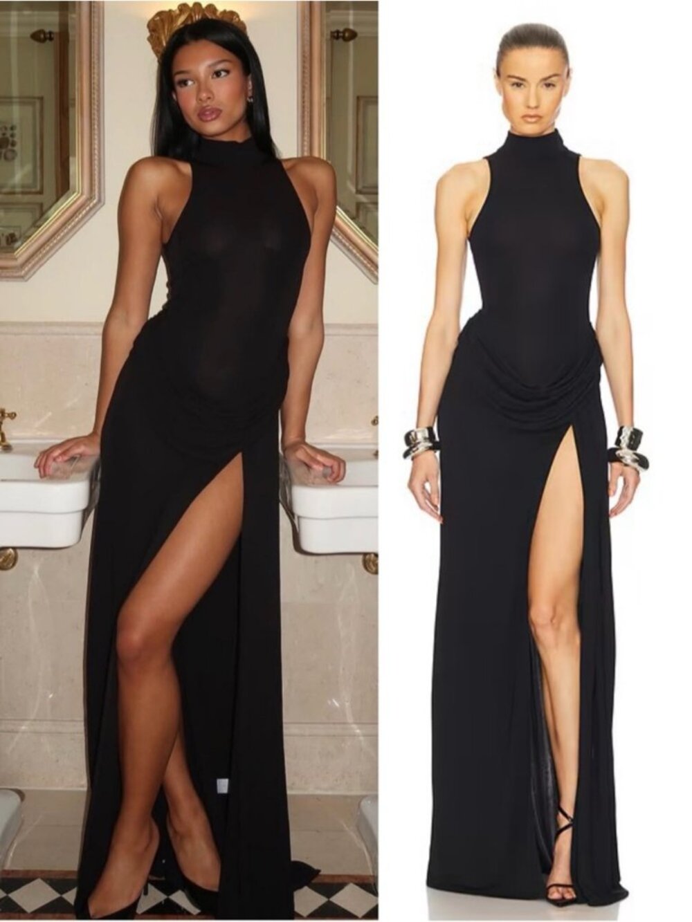 HELSA Ophelia Maxi Dress Black NEW with tags